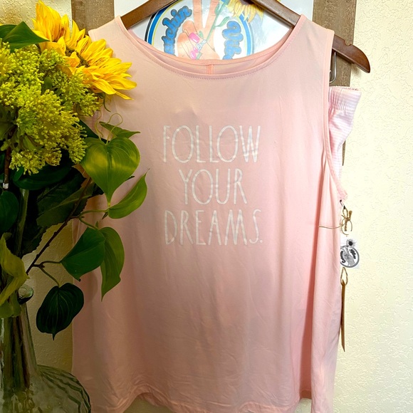 Rae Dunn 2 piece pajama set “light pink” - Picture 1 of 3